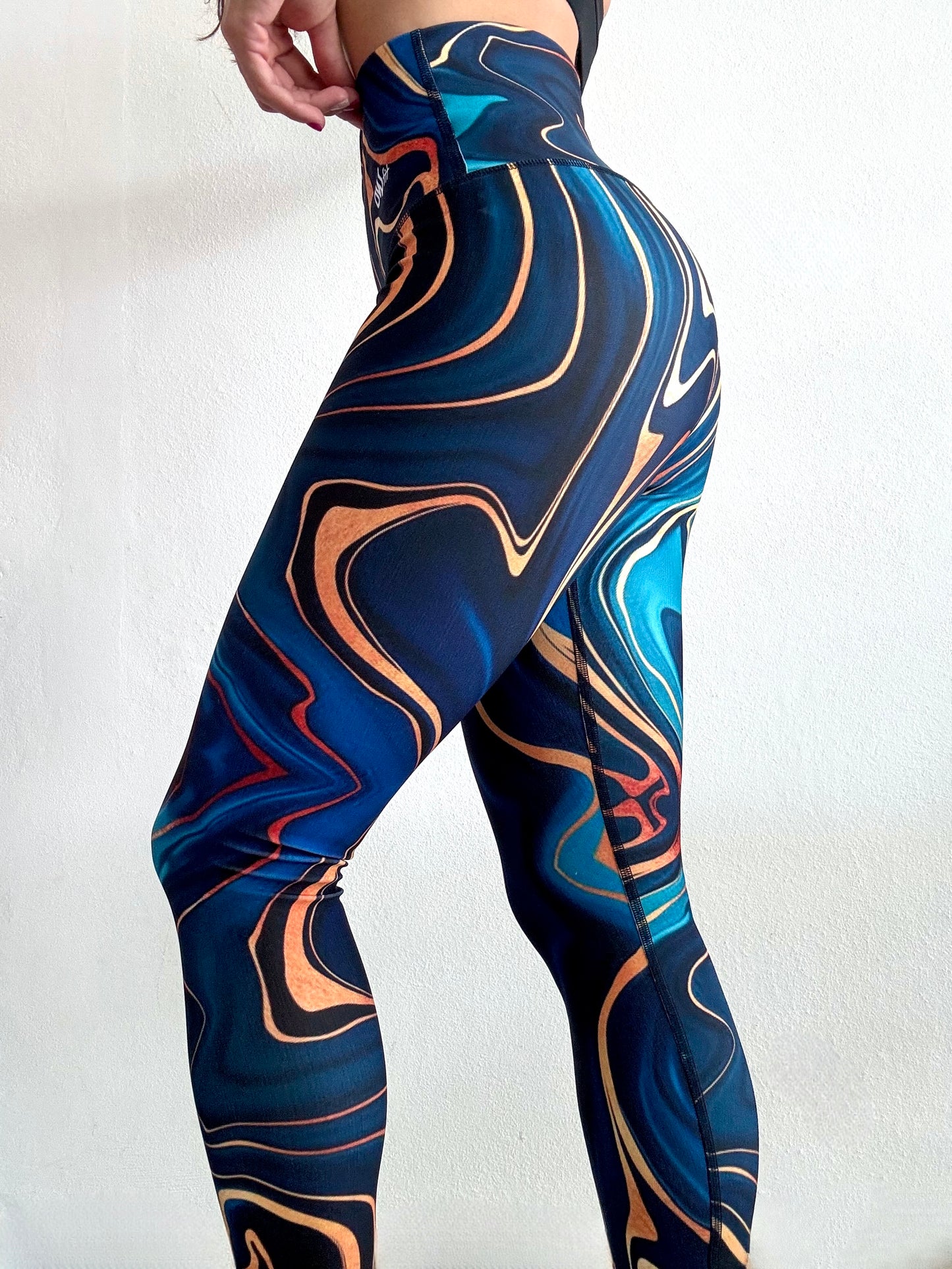 Blue and Gold Legging