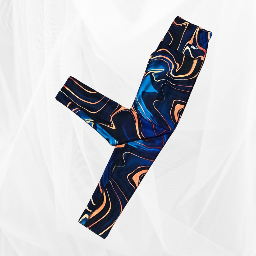 Blue and Gold Legging