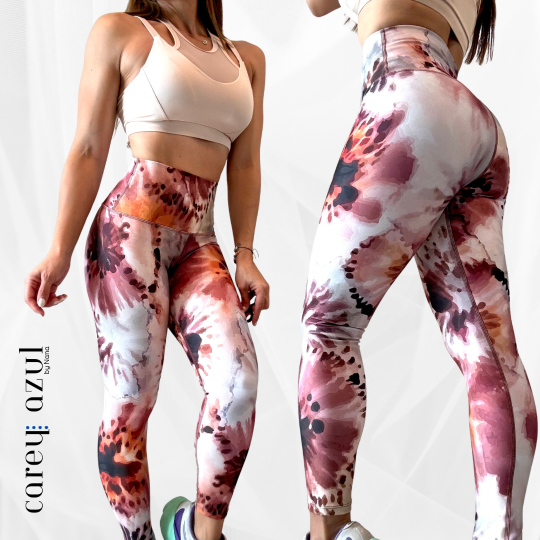 Brown Hue Splash Legging