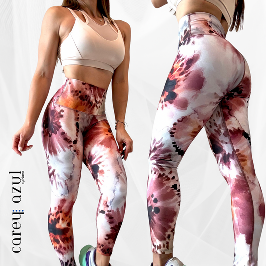 Brown Hue Splash Legging