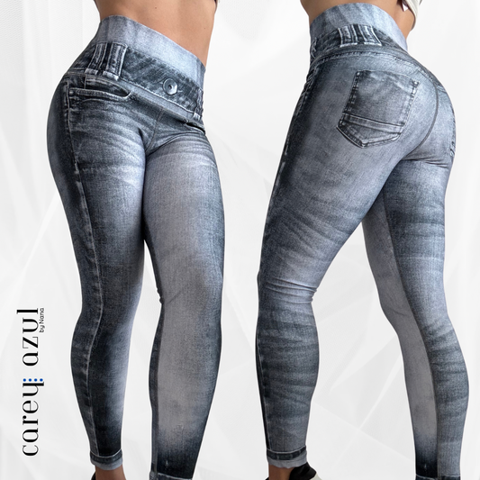 Gray Denim Legging