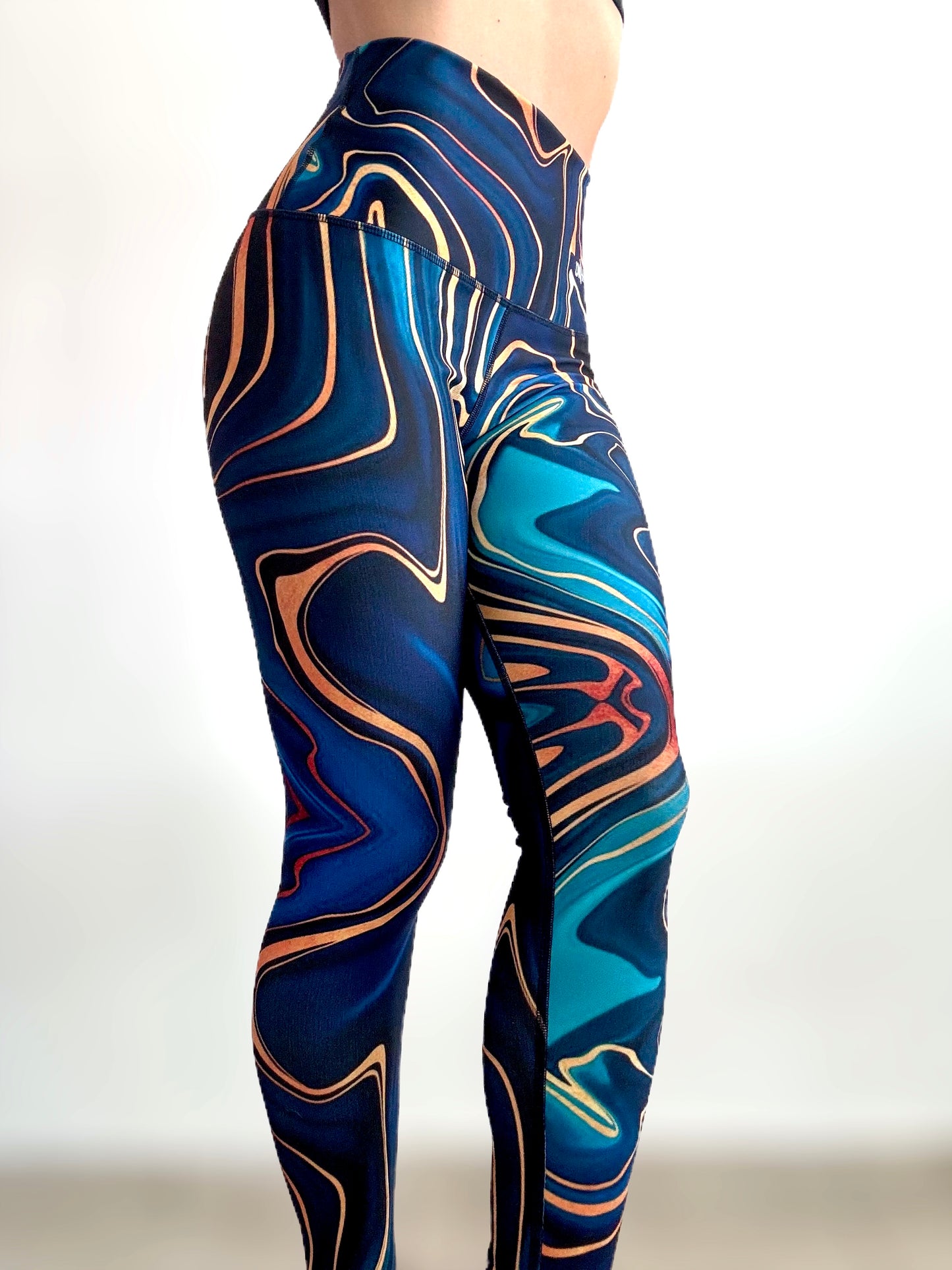 Blue and Gold Legging