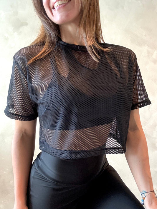 Catalina Mesh Top