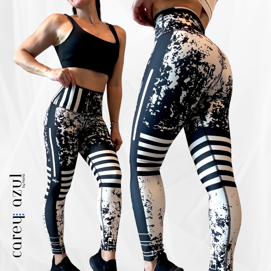 Abstract and Lines Legging